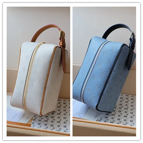 Louis Vuitton Locker Dopp Kit G71 Blue/White #B53699
