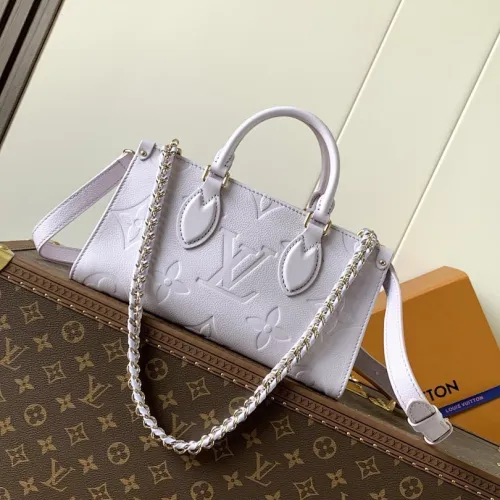 Louis Vuitton M15192 OnTheGo East West Tote Bag - Monogram Empreinte Leather (Purple) with Microchip #B60510