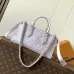 Louis Vuitton M15192 OnTheGo East West Tote Bag - Monogram Empreinte Leather (Purple) with Microchip #B60510