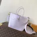 Louis Vuitton M25656 Neverfull Bandoulière Inside Out BB Tote Bag - Purple Monogram Canvas & Leather with Microchip #B60511