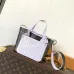 Louis Vuitton M25656 Neverfull Bandoulière Inside Out BB Tote Bag - Purple Monogram Canvas & Leather with Microchip #B60511