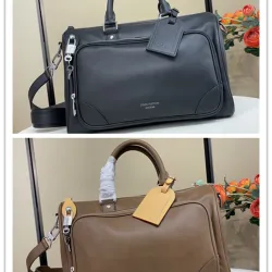  M28100 Keepall Cargo 35 Full Grained Leather Duffle Crossbody Travel Handbag #B65991