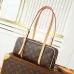 Louis Vuitton Monogram Canvas Cylinder Bag - Luxury Top-Handle Handbag with Gold-Tone Lock & Signature Hardware M47031 #B58339