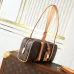 Louis Vuitton Monogram Canvas Cylinder Bag - Luxury Top-Handle Handbag with Gold-Tone Lock & Signature Hardware M47031 #B58339