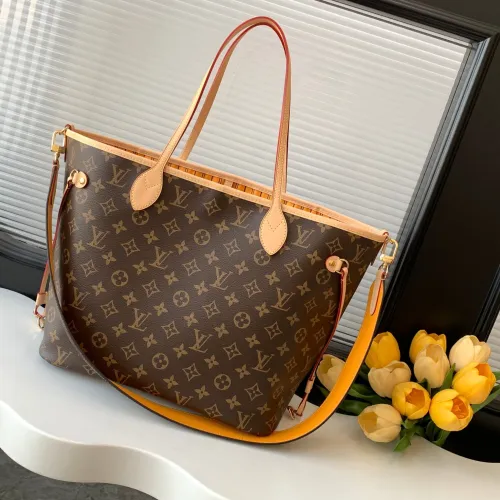 Louis Vuitton Neverfull Bandoulière Inside Out Medium Handbag Yellow #B54860