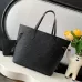 Louis Vuitton Neverfull medium shopping bag Handbag With Chip All Black #B54856