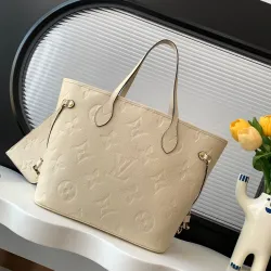 Louis Vuitton Neverfull medium shopping bag Handbag With Chip Apricot #B54855