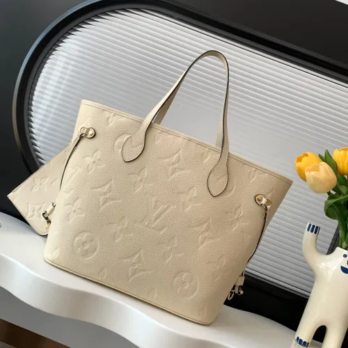Louis Vuitton Neverfull medium shopping bag Handbag With Chip Apricot #B54855