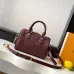 Louis Vuitton Speedy Bandoulière 20 – Burgundy Monogram Empreinte Leather with Gold-Tone Lock & Chain Strap #B59166
