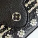Louis Vuitton Women's Black Grained Leather Handbag with Crystal Embellishments & Signature LV Logo M25934 #B57300