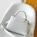 Louis Vuitton Women's White Grained Leather Handbag with Crystal Embellishments & Signature LV Logo M25934 #B57299