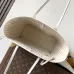 Authentic Louis Vuitton White Monogram Empreinte Neverfull MM Tote Bag M14285 #B55990