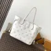 Authentic Louis Vuitton White Monogram Empreinte Neverfull MM Tote Bag M14285 #B55990