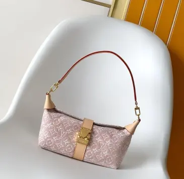 LV Pink Monogram Mia Mini Hobo M2A382 L22xH14.5xW8cm #B67227