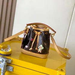 LV Premium M26623 Nano Noé Bucket Bag | Monogram Canvas Mini Shoulder Bag 13×16×10 cm #B60241