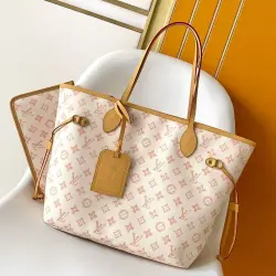 LV White Gradient Neverfull MM Tote M27521 L30xH28xD14cm #B67234