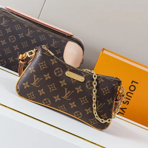 Louis Vuitton Liv Pochette Handbag (M83008) - Monogram Canvas, Detachable Chain/Strap, 24.5×13.5×6.5cm #B59990