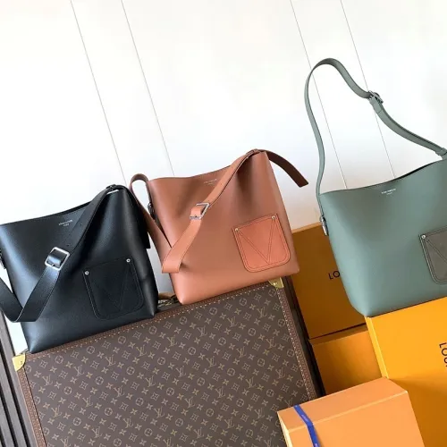 Louis Vuitton M26747 Original Version Verso Hobo Bag - LV Touch Leather, Reversible Design, Adjustable Strap (Size: 33x15.5x30cm) #B59483