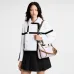 Louis Vuitton M27275 Express Mini Hobo Bag Pastel Purple Calfskin Monogram Trim Crossbody Handbag #B65982