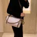 Louis Vuitton M27275 Express Mini Hobo Bag Pastel Purple Calfskin Monogram Trim Crossbody Handbag #B65982