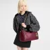 Louis Vuitton M27689 Express Medium Hobo Bag Burgundy Calfskin Monogram Trim Shoulder Handbag #B65981