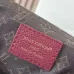 Louis Vuitton M27689 Express Medium Hobo Bag Burgundy Calfskin Monogram Trim Shoulder Handbag #B65981
