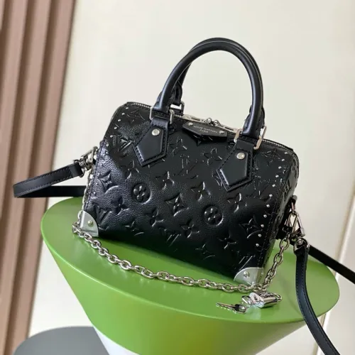 Louis Vuitton M27921 Original Version Speedy Trunk 20 Handbag - Monogram Saga, 163C01 Chip, Detachable Strap (Size: 20.5x13.5x11cm) #B59481