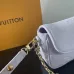 Louis Vuitton White Embossed Monogram Crossbody Bag With Chain Strap And Adjustable Belt size:23×12×4cm #B54276