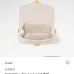 Louis Vuitton White Multicolor Monogram Crossbody Bag With Gold Lock And Chain Strap size:21×13×6cm #B54275