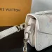 Louis Vuitton White Multicolor Monogram Crossbody Bag With Gold Lock And Chain Strap size:21×13×6cm #B54275