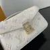 Louis Vuitton White Multicolor Monogram Crossbody Bag With Gold Lock And Chain Strap size:21×13×6cm #B54275