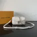 Louis Vuitton White Multicolor Monogram Crossbody Bag With Gold Lock And Chain Strap size:21×13×6cm #B54275