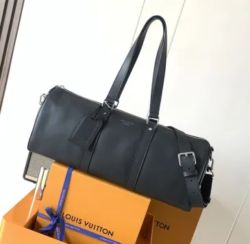 Brand L Black Calfskin Needle Duffle Bag M28000 #B66158