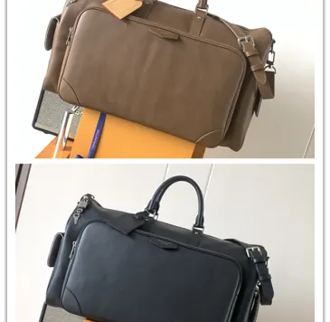 Brand L Glazed Leather Keepall Cargo 50 Travel Duffle M13992 #B66568 Brand L Glazed Leather Keepall Cargo 50 Travel Duffle M13992 #B66568