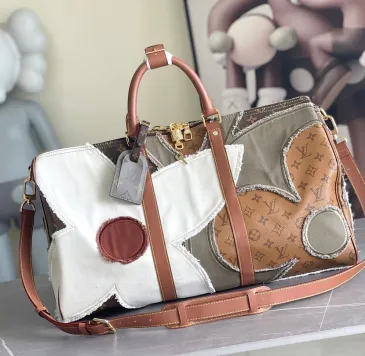 Brand L Patchwork Monogram Shadow Keepall 50 Duffle M29190 #B66572 Brand L Patchwork Monogram Shadow Keepall 50 Duffle M29190 #B66572