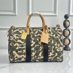 Unisex LV Camo Canvas Travel Handbag M95773 #B66156 Unisex LV Camo Canvas Travel Handbag M95773 #B66156