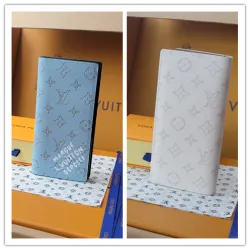 LOUIS VUITTON Brazza Wallet Taigarama - Men Small Leather Goods #B53471