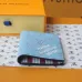 LOUIS VUITTON LV SHW Coin Card Case Chip version White/Blue #B53466