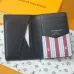 LOUIS VUITTON LV SHW Coin Card Case Chip version White/Blue #B53466