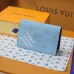 LOUIS VUITTON LV SHW Coin Card Case Chip version White/Blue #B53466