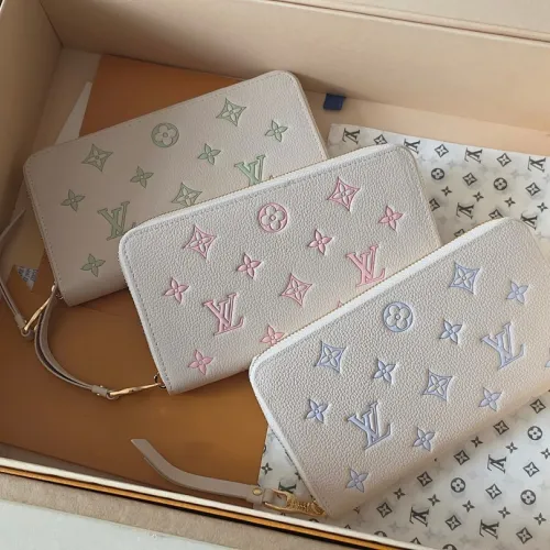 LV M27742 Compact Wallet | Monogram Embossed Leather | Light Blue #B60899