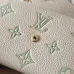 LV M28249 Compact Short Wallet | Monogram Embossed Leather | Green & Cream #B60900