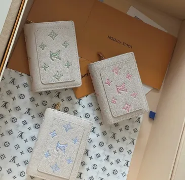 LV M28275 Monogram Empreinte Short Wallet - Cream Pink #B60901 LV M28275 Monogram Empreinte Short Wallet - Cream Pink #B60901