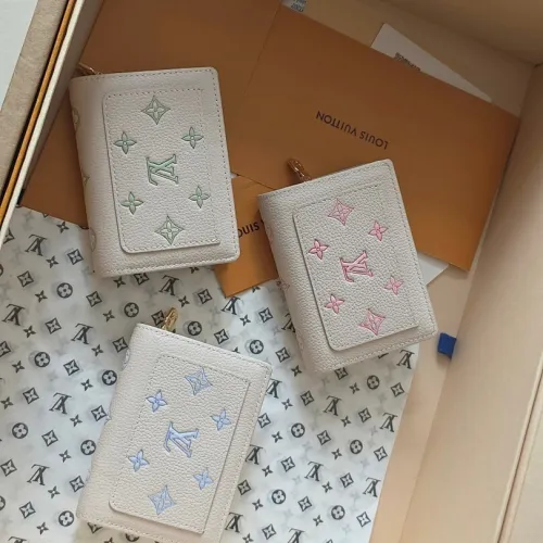 LV M28275 Monogram Empreinte Short Wallet - Cream Pink #B60901