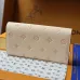 LV M60531 Monogram Empreinte Long Wallet - Cream Pink #B60902