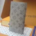 Louis Vuitton AAA+ Long Wallets Monogram Shadow Cowhide leather Grey/Blue #B54374