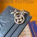 Louis Vuitton Card Holder with Charm – Iridescent Navy Monogram Empreinte Leather (Silver-Tone Hardware) #B58780