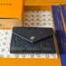 Louis Vuitton Envelope Wallet – Iridescent Navy Monogram Empreinte Leather (Rose Gold-Tone Hardware) #B58781