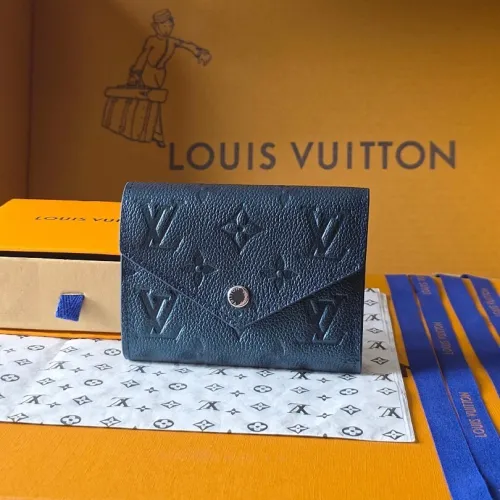 Louis Vuitton Envelope Wallet – Iridescent Navy Monogram Empreinte Leather (Rose Gold-Tone Hardware) #B58781