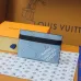 Louis Vuitton M14766 Chip Version Card Holder - Light Blue & White #B59462